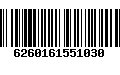 Código de Barras 6260161551030