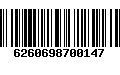 Código de Barras 6260698700147