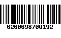 Código de Barras 6260698700192