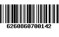 Código de Barras 6260860700142