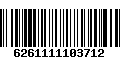 Código de Barras 6261111103712