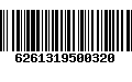 Código de Barras 6261319500320