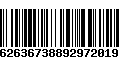 Código de Barras 62636738892972019