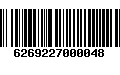 Código de Barras 6269227000048