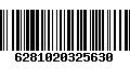 Código de Barras 6281020325630