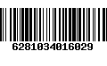 Código de Barras 6281034016029