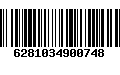 Código de Barras 6281034900748