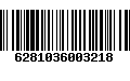 Código de Barras 6281036003218