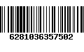 Código de Barras 6281036357502