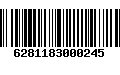 Código de Barras 6281183000245