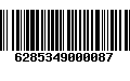 Código de Barras 6285349000087