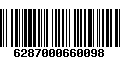 Código de Barras 6287000660098