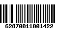 Código de Barras 62870011001422