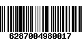 Código de Barras 6287004980017