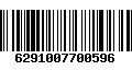 Código de Barras 6291007700596