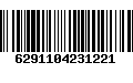 Código de Barras 6291104231221