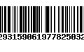 Código de Barras 62931590619778250322