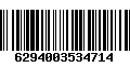 Código de Barras 6294003534714