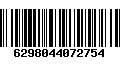 Código de Barras 6298044072754