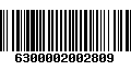 Código de Barras 6300002002809