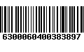 Código de Barras 6300060400383897