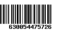 Código de Barras 630054475726