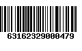 Código de Barras 63162329000479