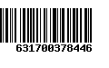 Código de Barras 631700378446