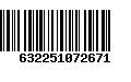 Código de Barras 632251072671