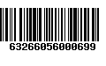 Código de Barras 63266056000699