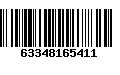 Código de Barras 63348165411