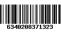 Código de Barras 6340208371323