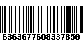 Código de Barras 6363677608337850