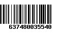 Código de Barras 637480035540