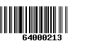 Código de Barras 64000213