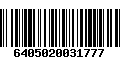 Código de Barras 6405020031777