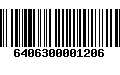 Código de Barras 6406300001206