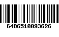 Código de Barras 6406510093626