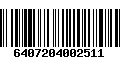 Código de Barras 6407204002511