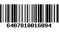 Código de Barras 6407810016094