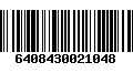 Código de Barras 6408430021048