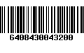 Código de Barras 6408430043200