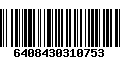 Código de Barras 6408430310753