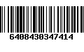 Código de Barras 6408430347414