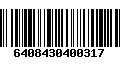 Código de Barras 6408430400317