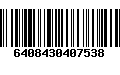 Código de Barras 6408430407538