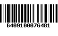 Código de Barras 6409100076481