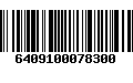 Código de Barras 6409100078300