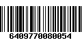 Código de Barras 6409770080054