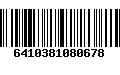 Código de Barras 6410381080678